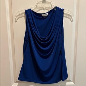 Calvin Klein royal blue business blouse